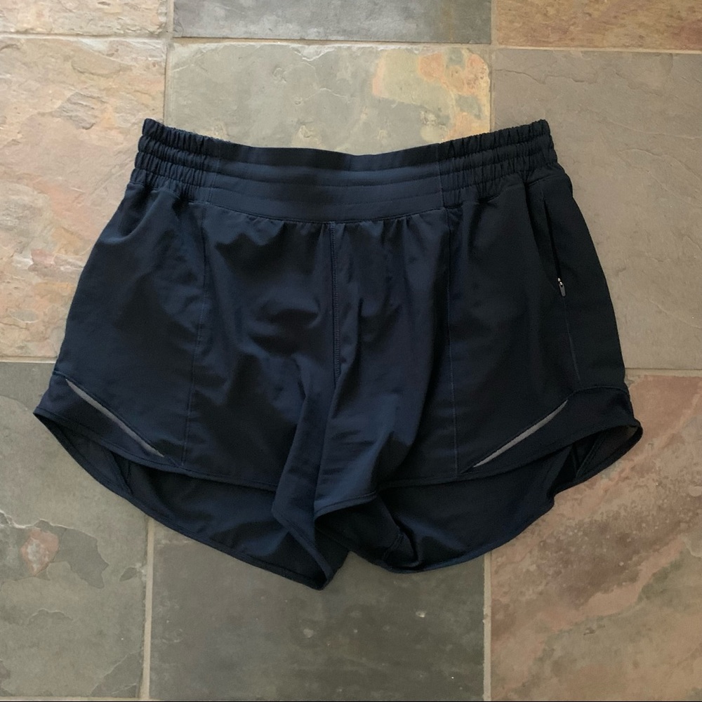 Lululemon Navy Hotty Hot Shorts